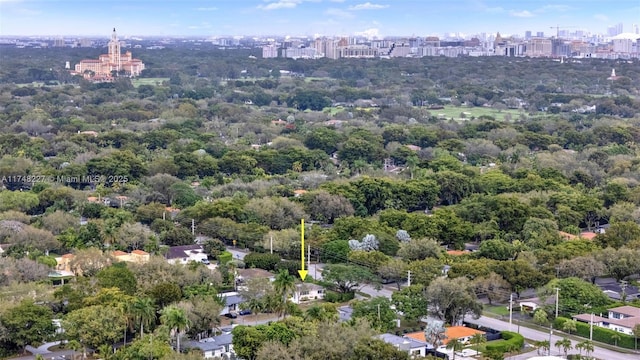 drone / aerial view featuring a view of city