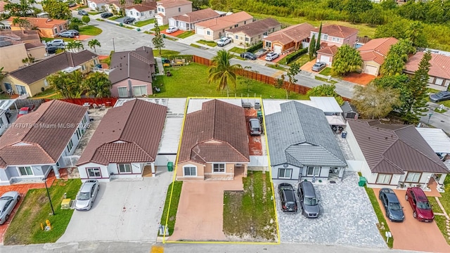 birds eye view of property featuring a residential view