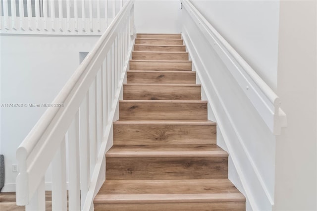 view of stairway
