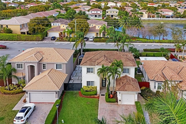 8851 SW 208th Ter, Cutler Bay, FL 33189 - birds eye view of property with a residential view and a water view