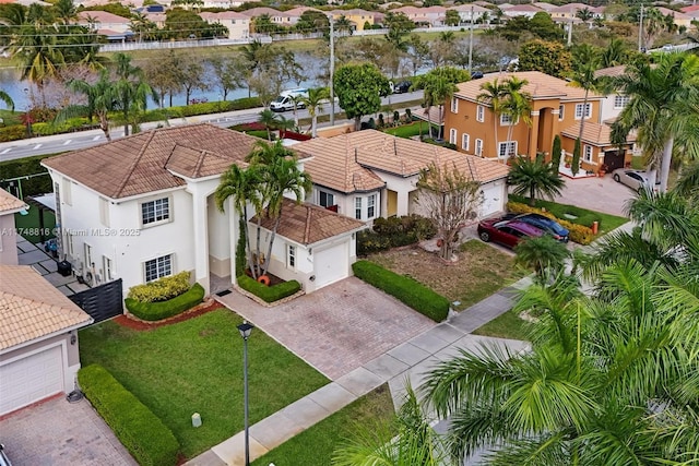 8851 SW 208th Ter, Cutler Bay, FL 33189 - birds eye view of property with a residential view and a water view