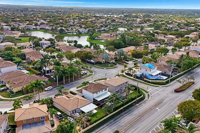 8851 SW 208th Ter, Cutler Bay, FL 33189 - drone / aerial view with a water view and a residential view