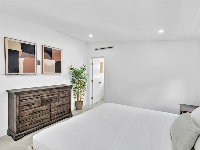 bedroom featuring recessed lighting