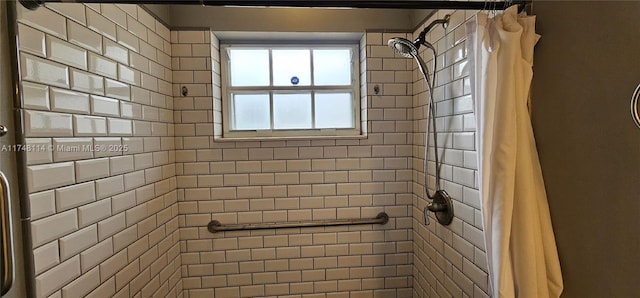 full bathroom with a stall shower
