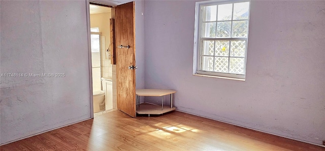 interior space with wood finished floors
