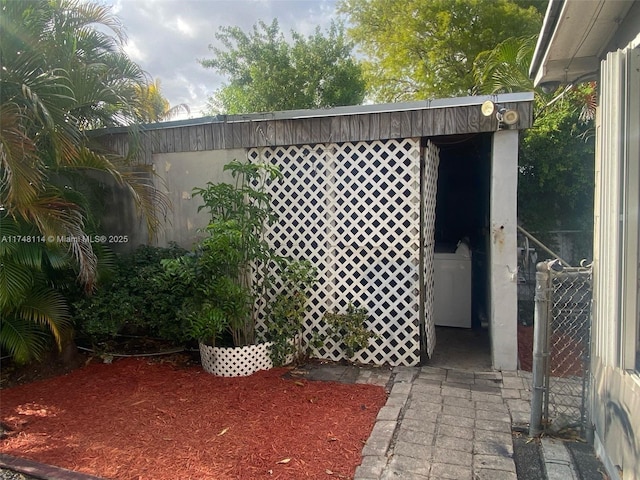 view of outdoor structure