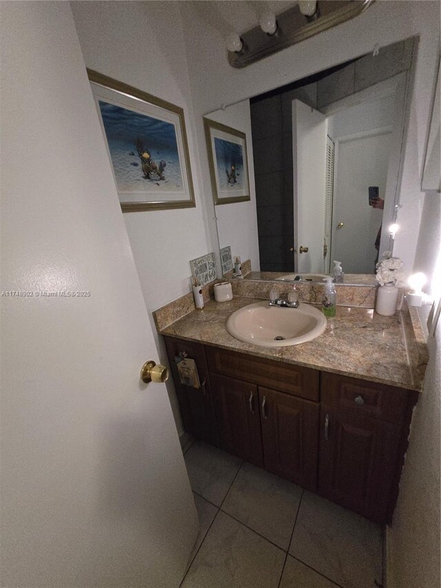 8485 SW 156th Pl Unit 106, Miami, FL 33193 - bathroom with tile patterned floors and vanity