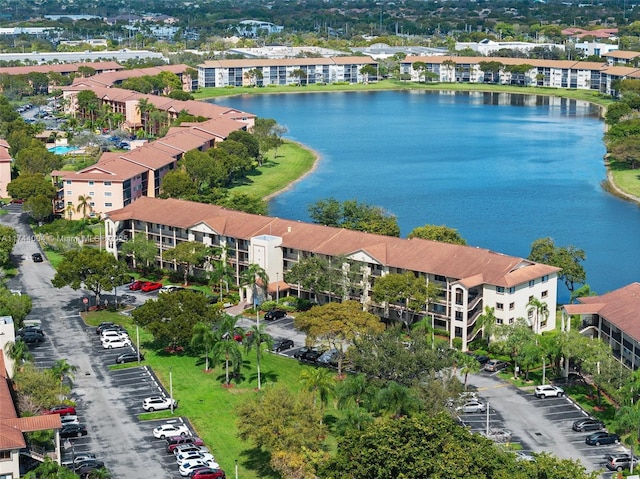801 Sw 141 101O, Pembroke Pines, FL 33027 - birds eye view of property with a water view