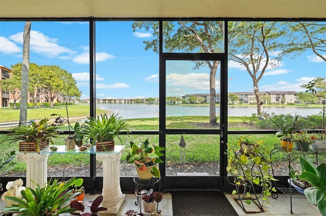 801 Sw 141 101O, Pembroke Pines, FL 33027 - sunroom / solarium with a water view