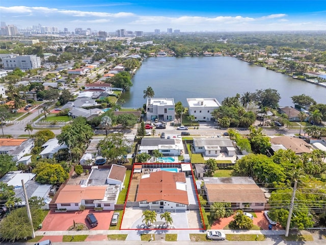 2510 NE 215th St, Miami, FL 33180 - bird's eye view featuring a view of city and a water view