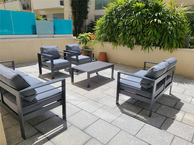 view of patio / terrace with an outdoor hangout area