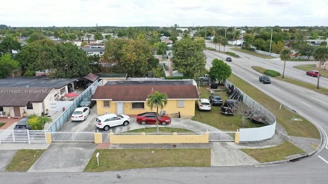 drone / aerial view featuring a residential view