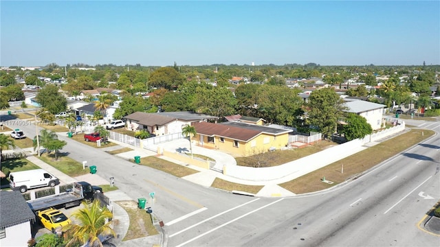 bird's eye view featuring a residential view