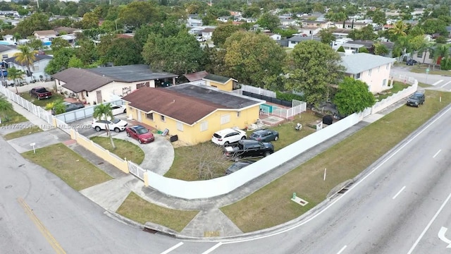 bird's eye view featuring a residential view