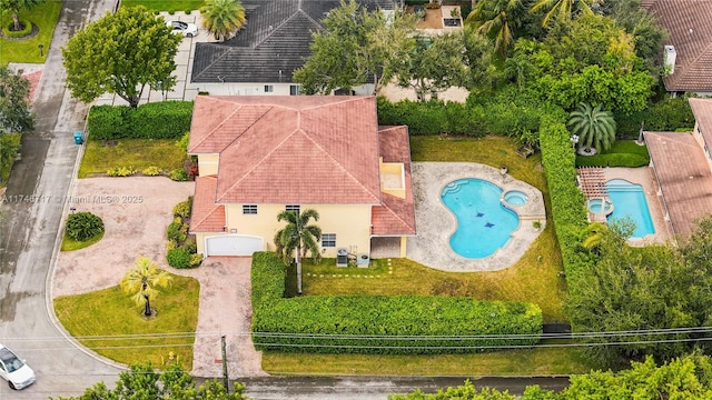 birds eye view of property