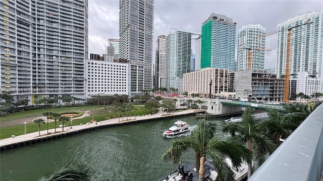 city view featuring a water view