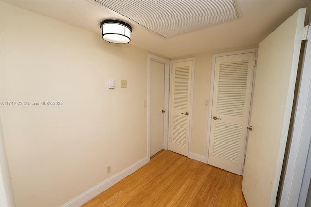 2030 S Ocean Dr Unit 618, Hallandale Beach, FL 33009 - hallway with light wood-type flooring and baseboards