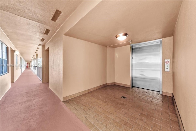 hall with baseboards