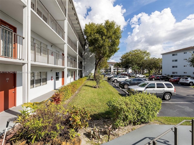 view of uncovered parking lot