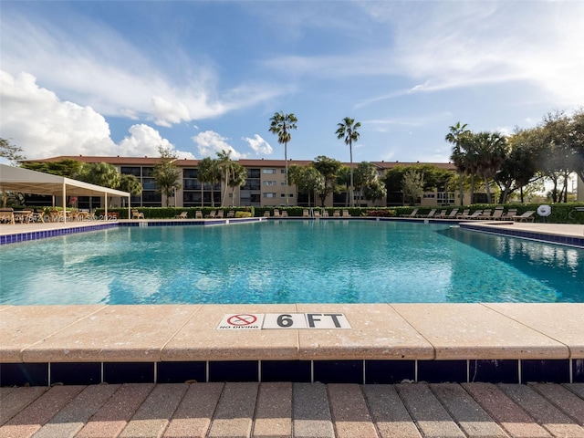 view of pool