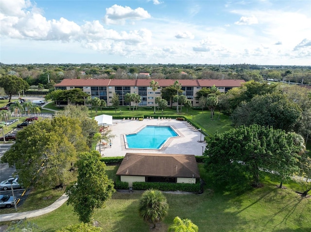 pool featuring a residential view