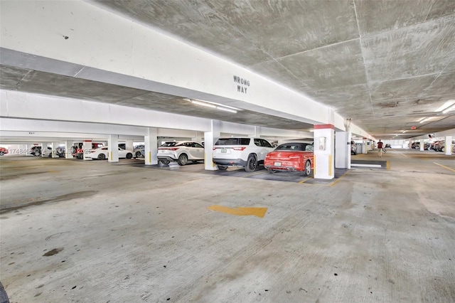 view of parking deck