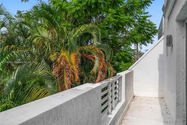 view of balcony