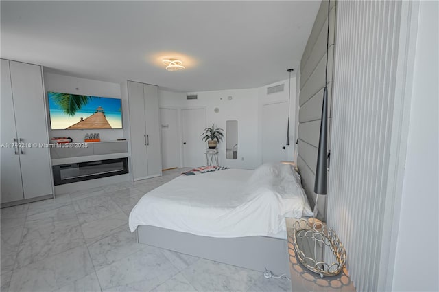 18201 Collins Ave Unit 1201, Sunny Isles Beach, FL 33160 - bedroom with light marble finish floors