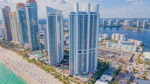 18201 Collins Ave Unit 1201, Sunny Isles Beach, FL 33160 - bird's eye view of skyline and unending shoreline