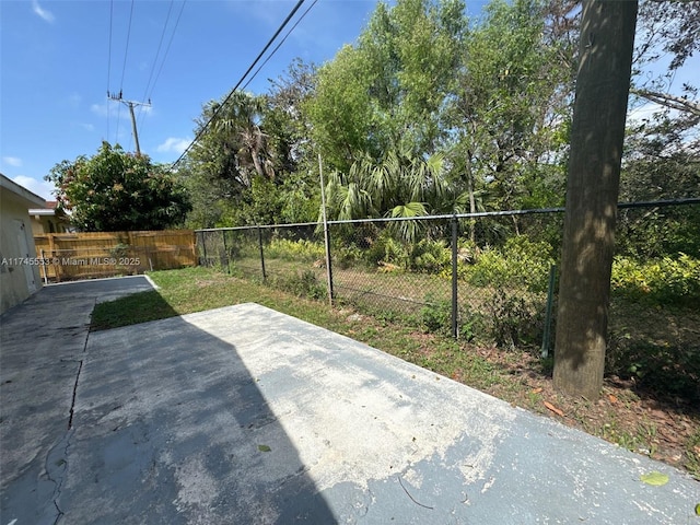 view of patio / terrace with fence