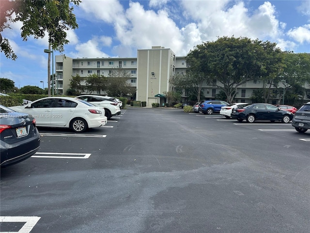 view of uncovered parking lot