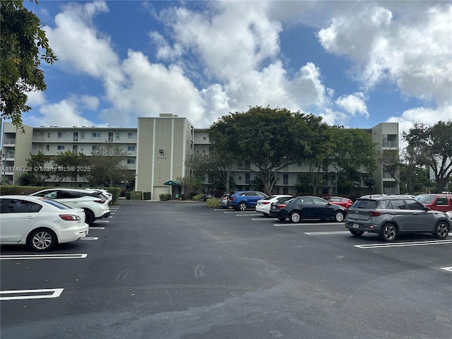 view of uncovered parking lot