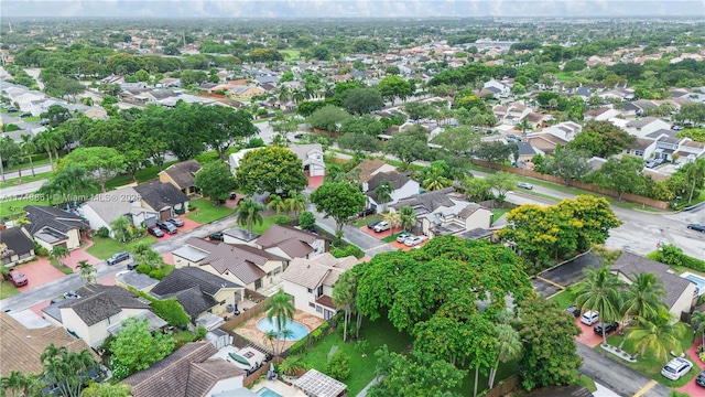 bird's eye view featuring a residential view