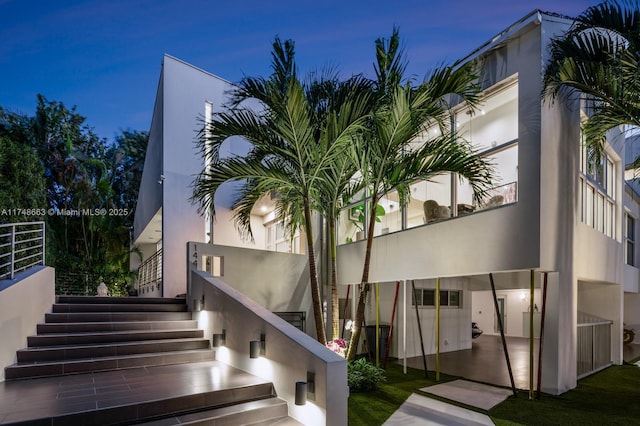 144 N Prospect Dr, Coral Gables, FL 33133 - view of building exterior with stairs