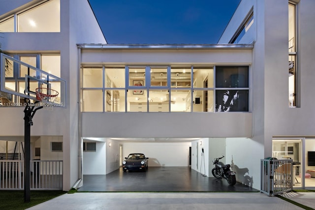144 N Prospect Dr, Coral Gables, FL 33133 - rear view of house with stucco siding