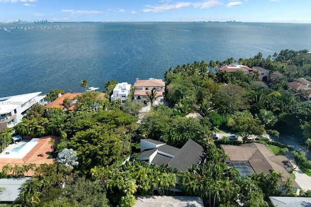 144 N Prospect Dr, Coral Gables, FL 33133 - aerial view of residential area featuring a nearby body of water