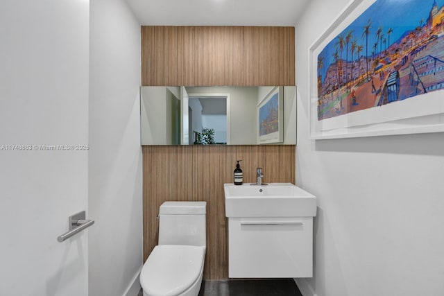 144 N Prospect Dr, Coral Gables, FL 33133 - bathroom with toilet and vanity