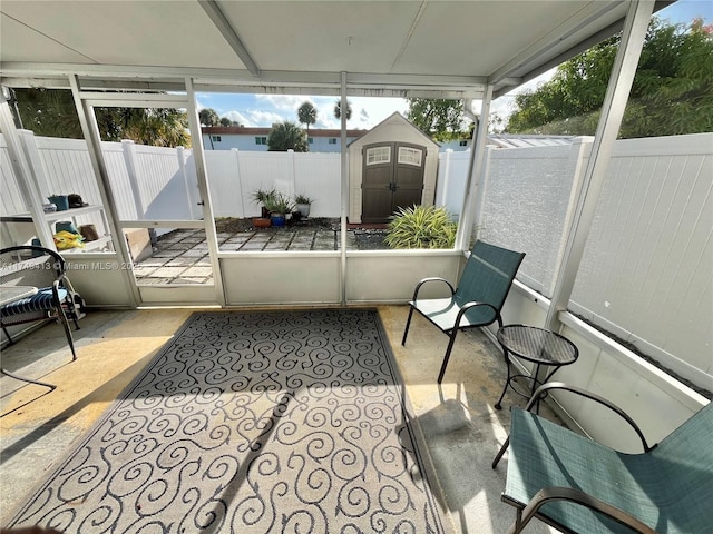 sunroom with a healthy amount of sunlight