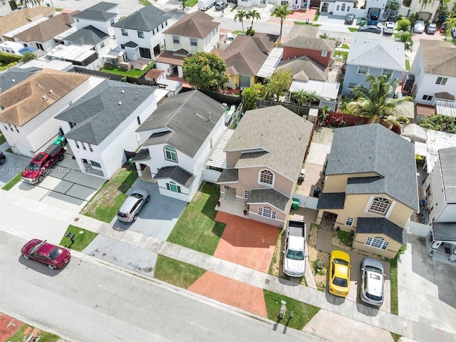 bird's eye view featuring a residential view