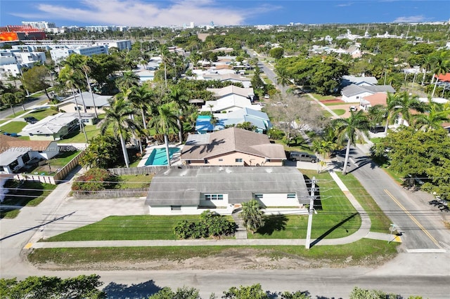 bird's eye view featuring a residential view