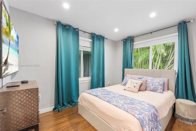431 NE 110th Ter, Miami, FL 33161 - bedroom with wood finished floors and recessed lighting