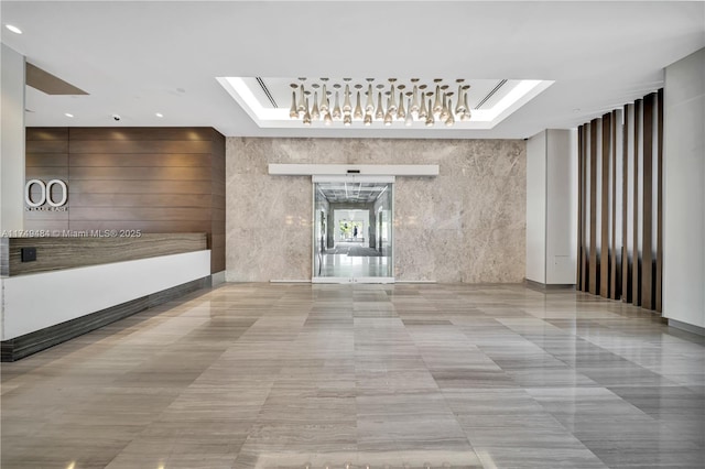 100 Bayview Dr Unit 2014, Sunny Isles Beach, FL 33160 - interior space featuring a raised ceiling and a skylight