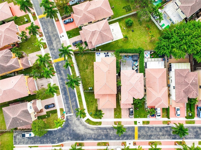 aerial view featuring a residential view