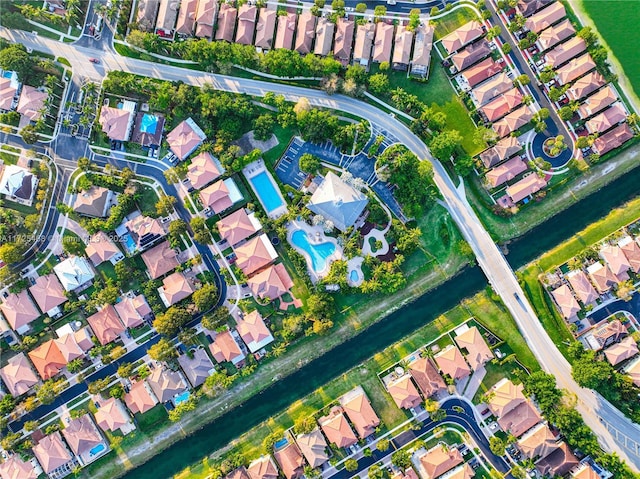 bird's eye view featuring a residential view