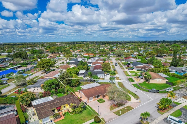 birds eye view of property featuring a residential view