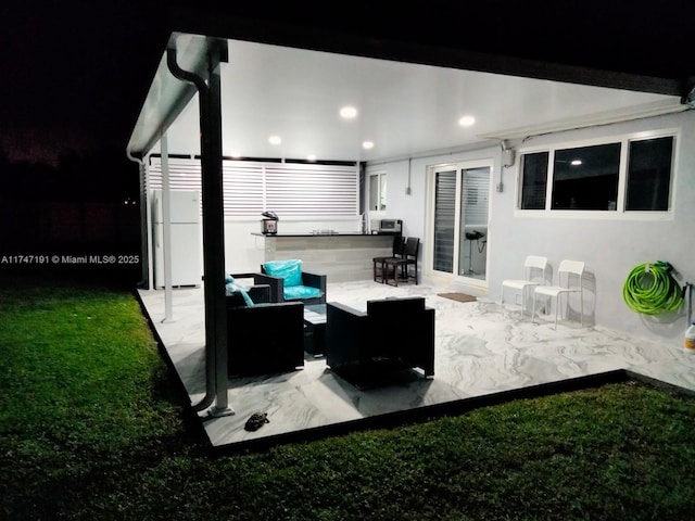 view of patio / terrace featuring outdoor lounge area