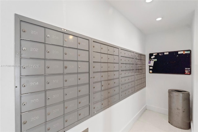 view of property's community featuring mail area
