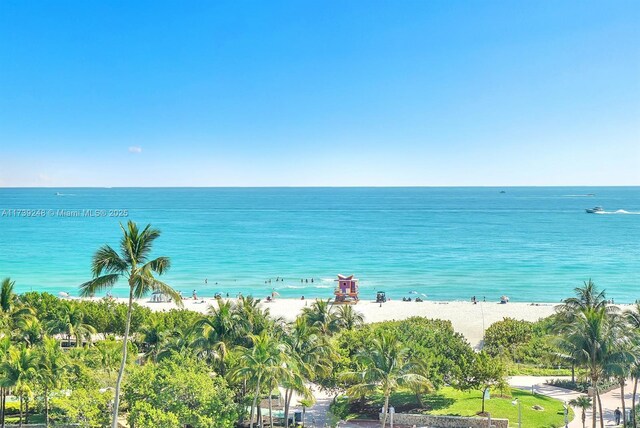 water view with a beach view