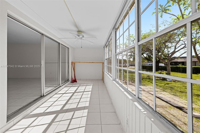 17084 SW 112th Ct Unit V3142, Miami, FL 33157 - unfurnished sunroom featuring ceiling fan