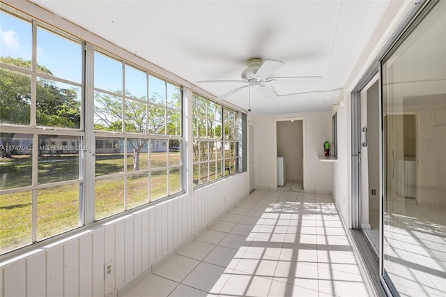17084 SW 112th Ct Unit V3142, Miami, FL 33157 - unfurnished sunroom with a ceiling fan